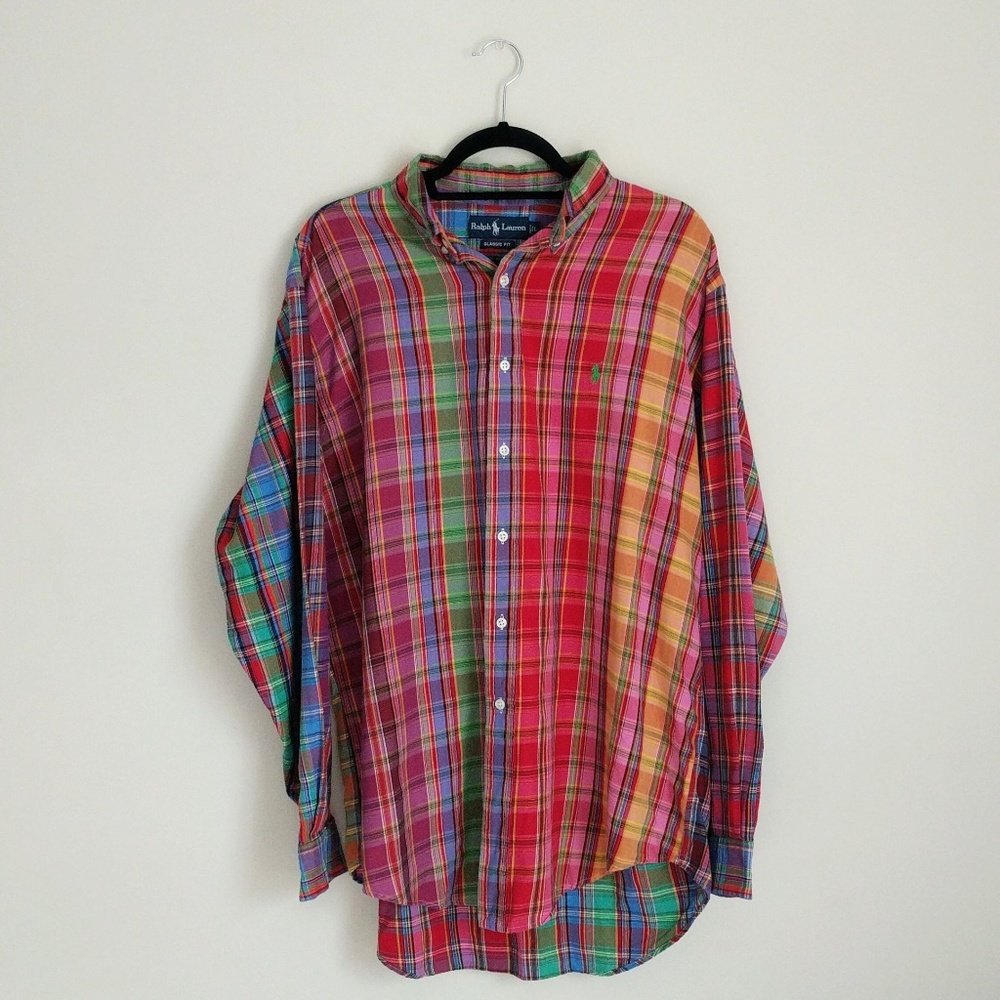 Ralph Lauren Vibrant Plaid Button-Down